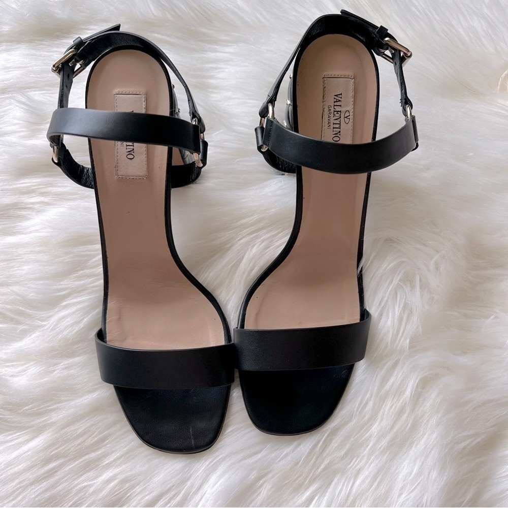Valentino Garavani Rockstud Quilted City Block Heel Sandal EU 40.5 - Picture 4 of 11
